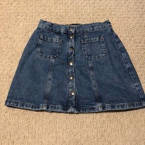UO denim skirt